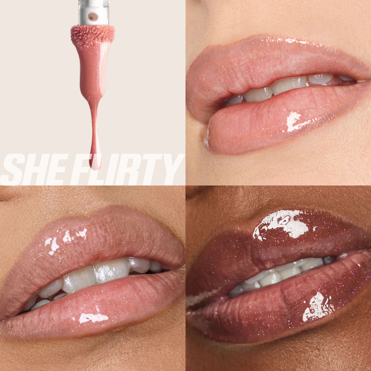 Huda Beauty Icy Nude Faux Filler Lip Gloss
