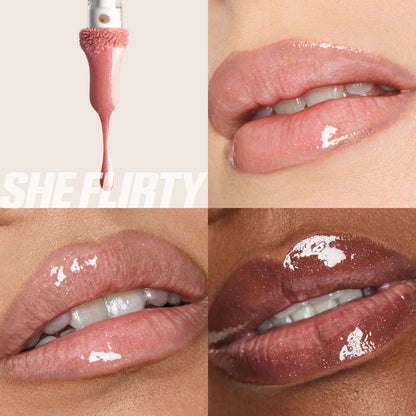 Huda Beauty Icy Nude Faux Filler Lip Gloss