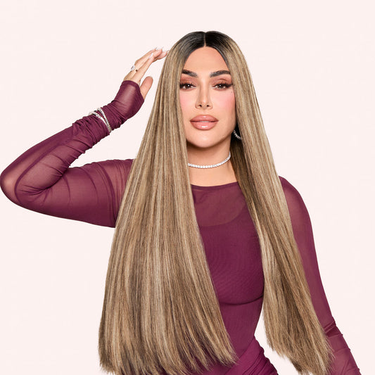 Huda Beauty Beauty Works Barely There Clip ins - Desert Dune