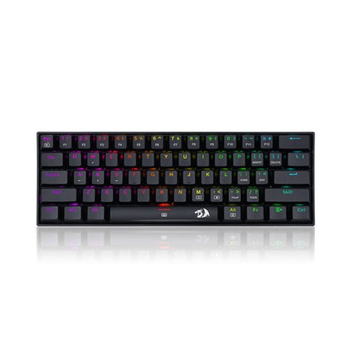 لوحة مفاتيح الألعاب الميكانيكية Redragon K630RGB، 61 مفتاحًا، لوحة مفاتيح ميكانيكية صغيرة الحجم، تدعم برنامج التشغيل الاحترافي 