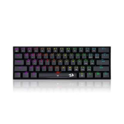 لوحة مفاتيح الألعاب الميكانيكية Redragon K630RGB، 61 مفتاحًا، لوحة مفاتيح ميكانيكية صغيرة الحجم، تدعم برنامج التشغيل الاحترافي 