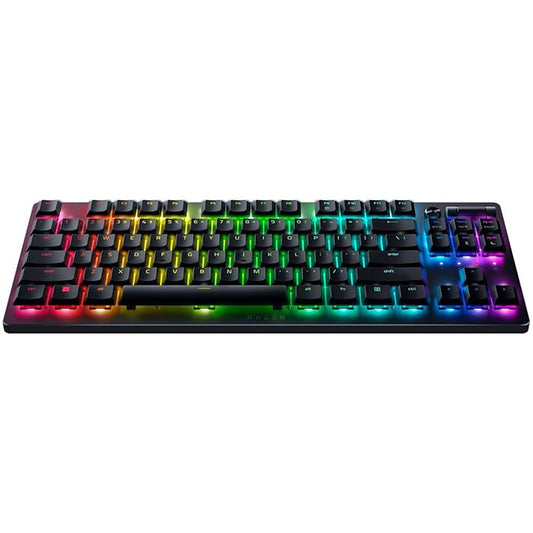 لوحة مفاتيح Razer DeathStalker V2 Pro Tenkeyless للألعاب البصرية اللاسلكية منخفضة الارتفاع RGB بدون مفاتيح - مفتاح بصري خطي - أسود | RZ03-04370100-R3M1 