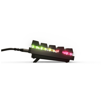 لوحة مفاتيح الألعاب الميكانيكية SteelSeries Apex Pro Mini، تشغيل قابل للتعديل، عامل شكل مدمج بنسبة 60%، RGB، أغطية مفاتيح PBT، USB-C