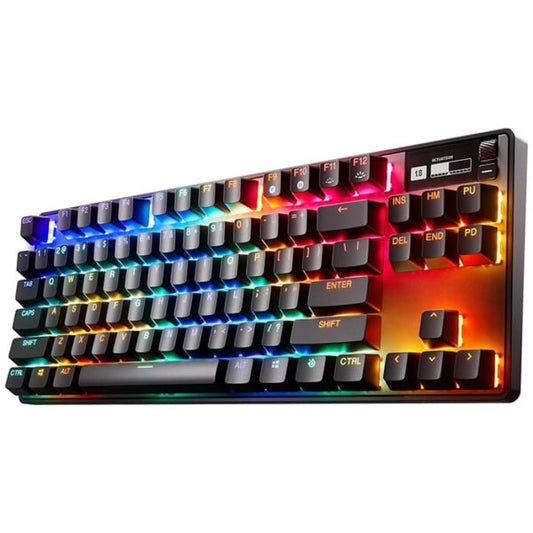 لوحة مفاتيح ألعاب رياضية إلكترونية لاسلكية SteelSeries Apex Pro TKL (2023) بدون مفاتيح مع مفاتيح قابلة للتعديل | 64865