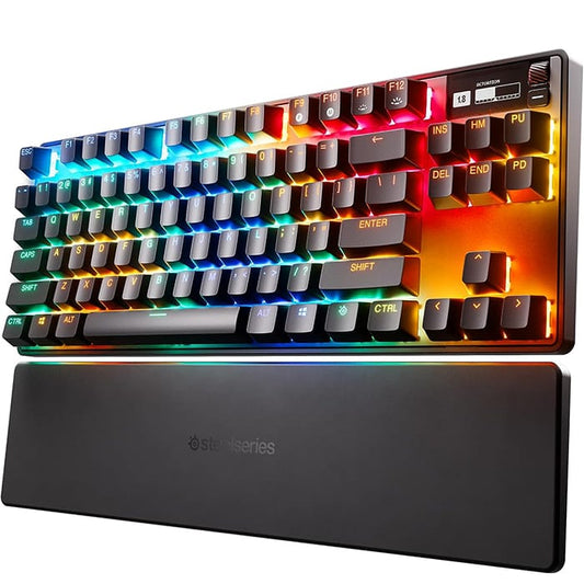 لوحة مفاتيح ألعاب رياضية إلكترونية لاسلكية SteelSeries Apex Pro TKL (2023) بدون مفاتيح مع مفاتيح قابلة للتعديل | 64865