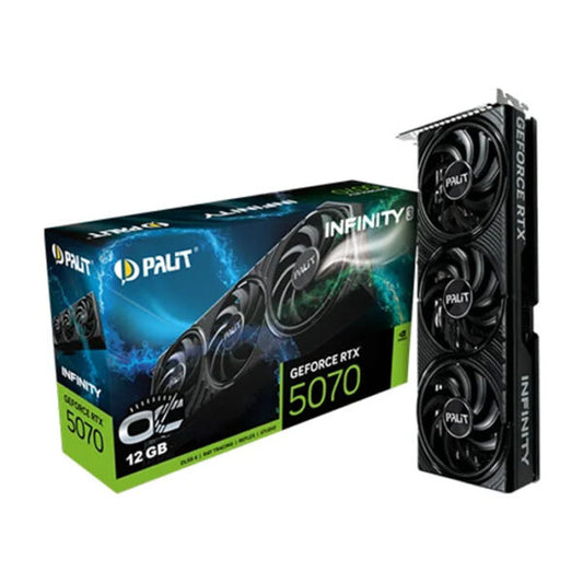 بطاقة رسومات Palit RTX5070 Infinity 3 OC سعة 12 جيجابايت | NE75070S19K9-GB2050S