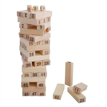 Wooden Tumbling Tower Block Set