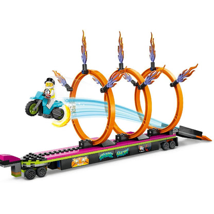 Lego Stunt Truck & Ring of Fire Challenge