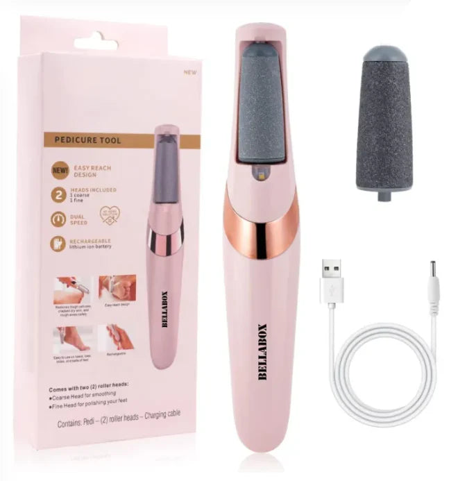 DealX™ Electric Foot Callus Remover – Rechargeable Pedicure Tool