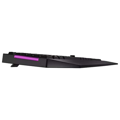 لوحة مفاتيح Asus TUF RA04 Gaming K1 RGB مزودة بمقبض مخصص للتحكم في مستوى الصوت ومقاومة للانسكاب وشريط إضاءة جانبي وArmoury Crate، AR