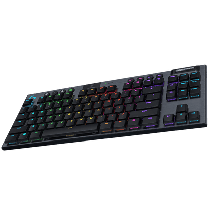لوحة مفاتيح الألعاب الميكانيكية Logitech G915 TKL Tenkeyless Lightspeed Wireless RGB الميكانيكية، لوحة مفاتيح RGB zonder numpad، Tactile I G915 TKL | 920-009503