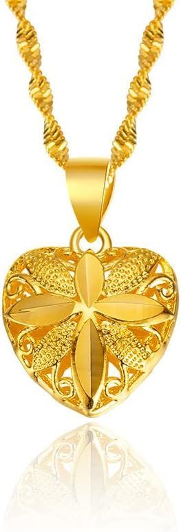 18k Gold   Heart Necklace