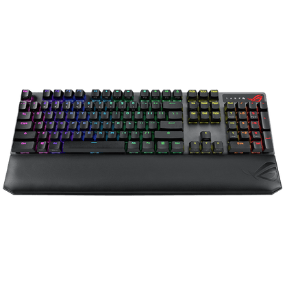 Asus ROG XA09 Strix Scope NX RGB Wireless Deluxe gaming mechanical keyboard with tri-mode connectivity, ROG NX Red mechanical switches