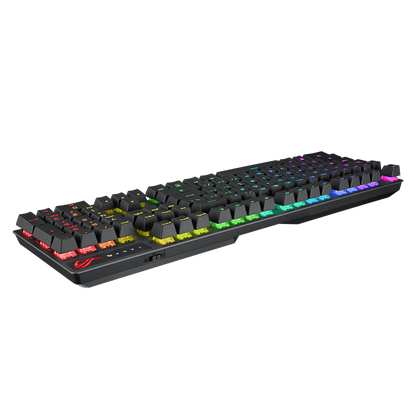 Asus ROG XA09 Strix Scope NX RGB Wireless Deluxe gaming mechanical keyboard with tri-mode connectivity, ROG NX Red mechanical switches