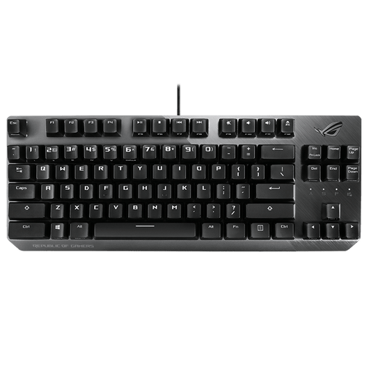 لوحة مفاتيح الألعاب الميكانيكية السلكية Asus ROG X806 Strix Scope NX TKL RGB لألعاب FPS، ومفاتيح NX Red