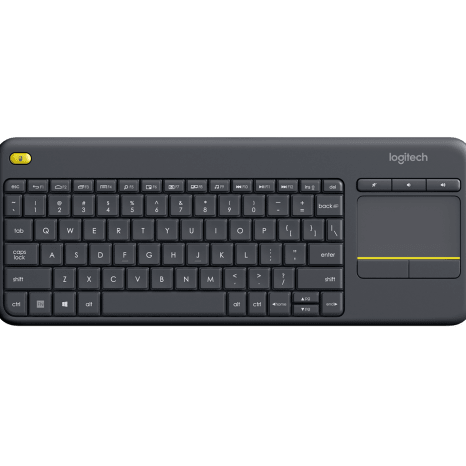 لوحة مفاتيح لمس لاسلكية Logitech K400 Plus، USB، بيضاء | 920-007153
