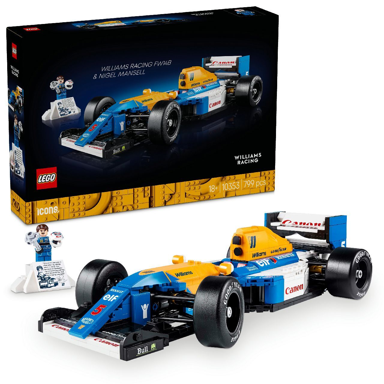 Lego 10353  Williams Racing FW14B & Nigel Mansell