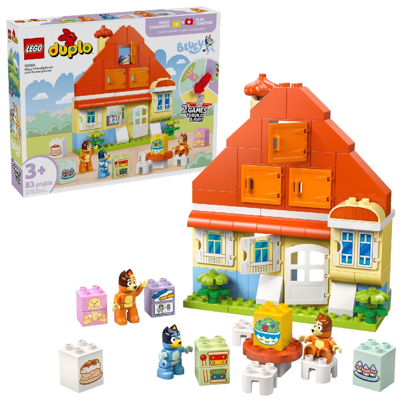 Lego 10459 Bluey's Family House with Memory Game