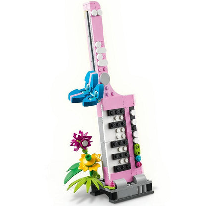 Lego Typewriter with Flowers