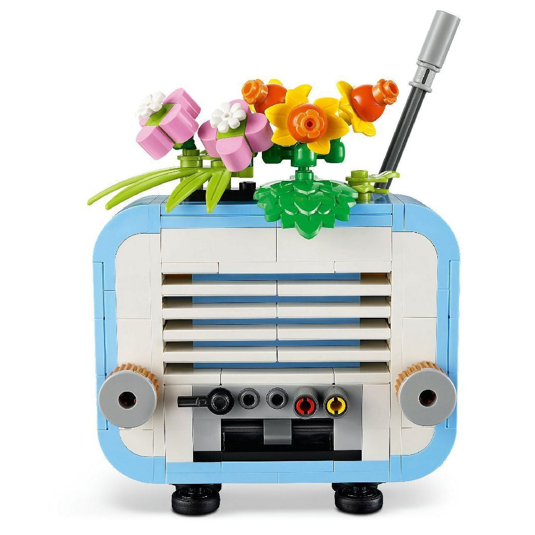Lego Record Player with Flowers