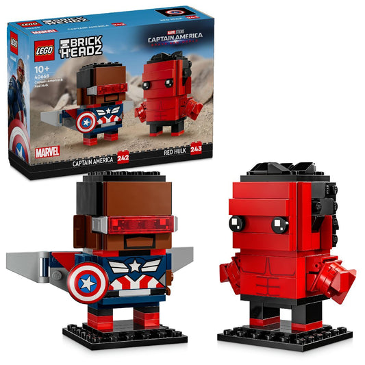 Lego Captain America & Red Hulk Figures