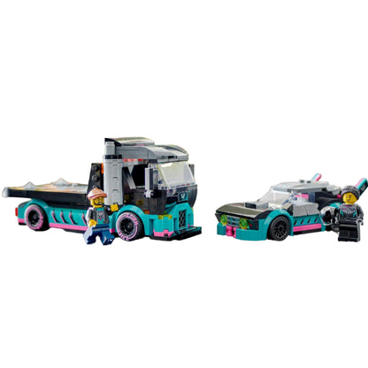 Lego Race Car and Car Carrier Truck
