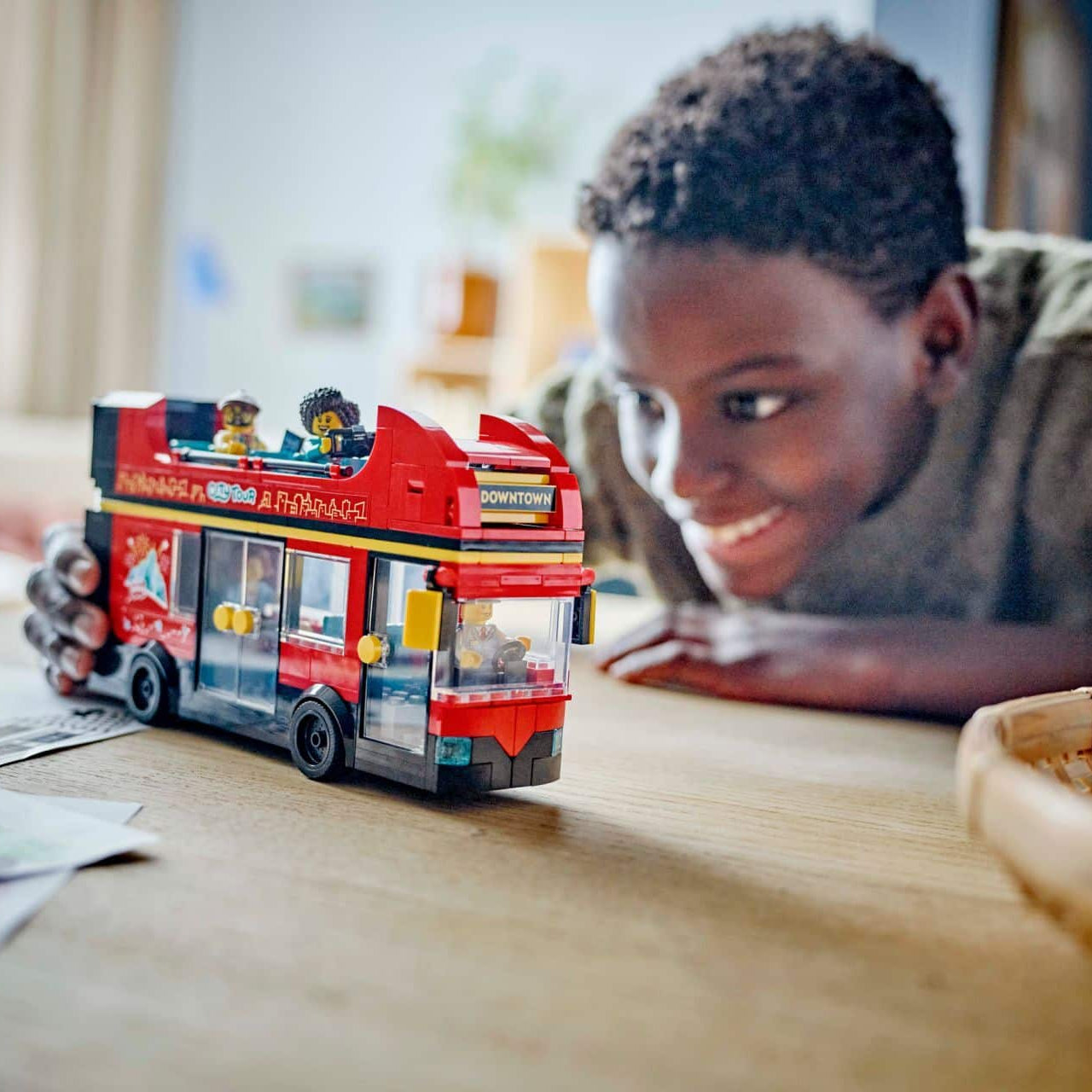 Lego Red Double Decker Sightseeing Bus