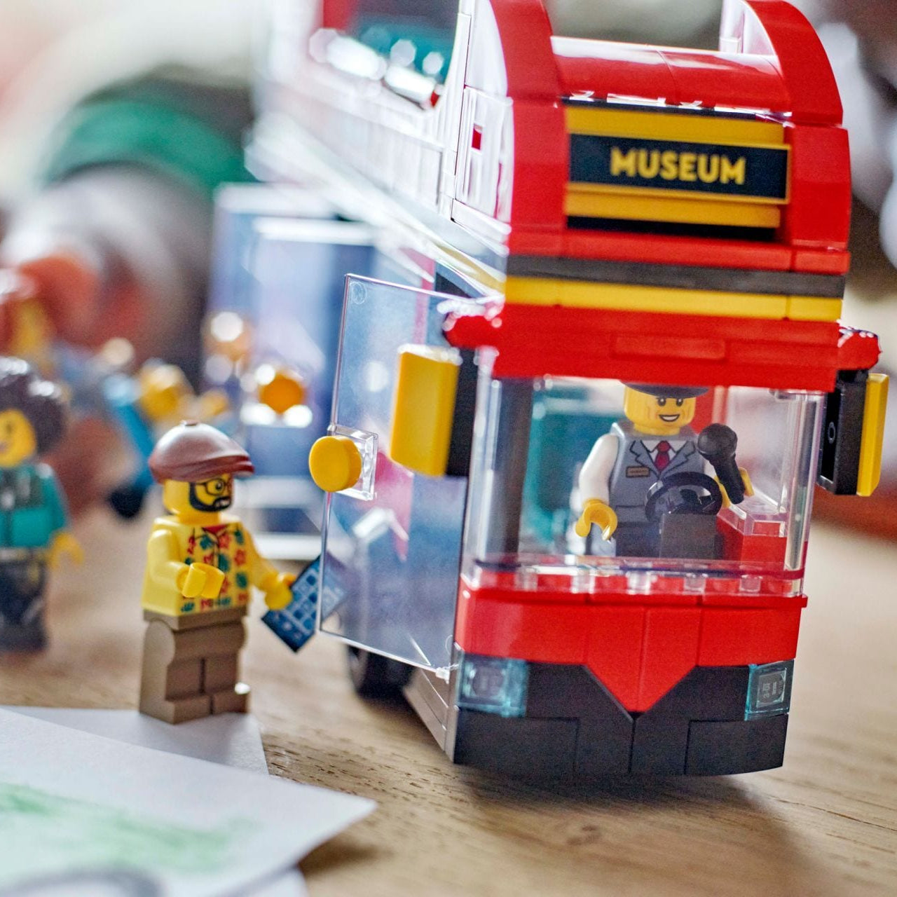 Lego Red Double Decker Sightseeing Bus
