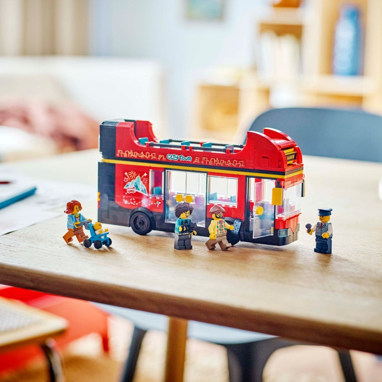 Lego Red Double Decker Sightseeing Bus