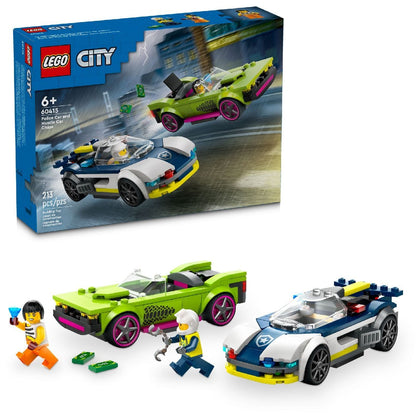 Lego Police Car and Muscle Car Chase