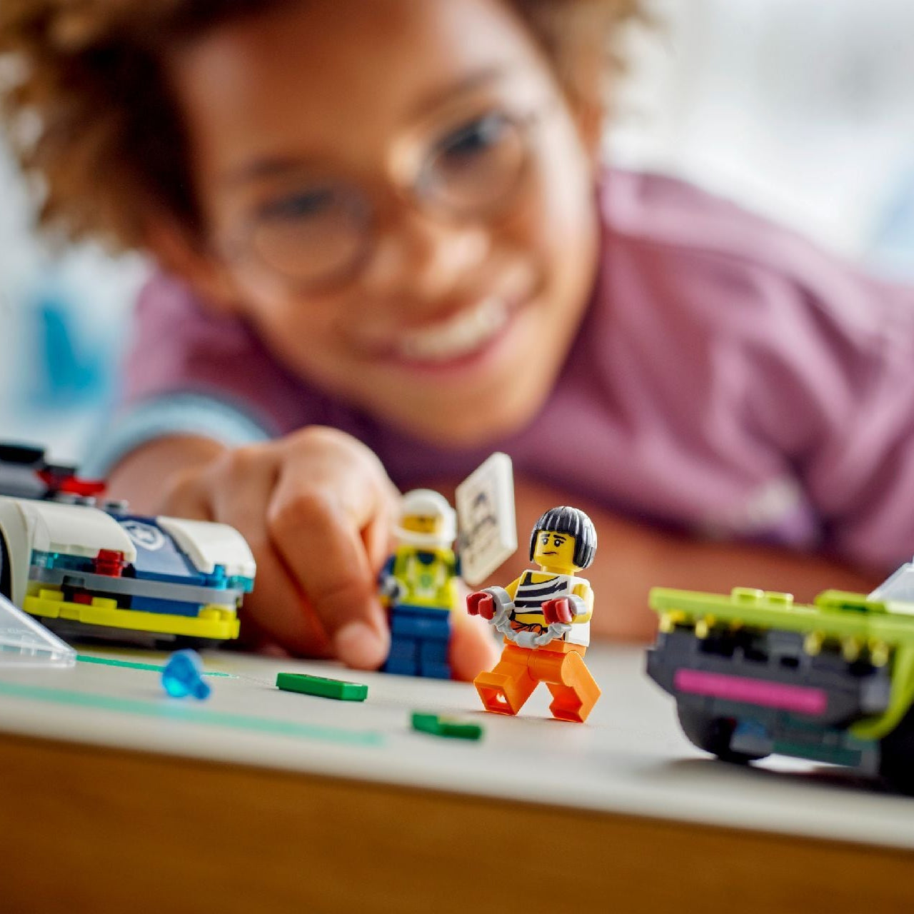 Lego Police Car and Muscle Car Chase