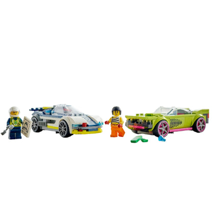 Lego Police Car and Muscle Car Chase