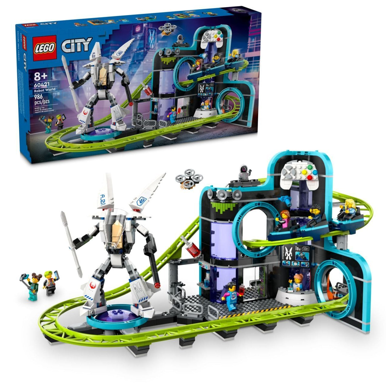 Lego Robot World Roller Coaster Park