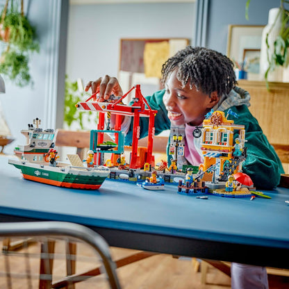Lego Seaside Harbor with Cargo Ship