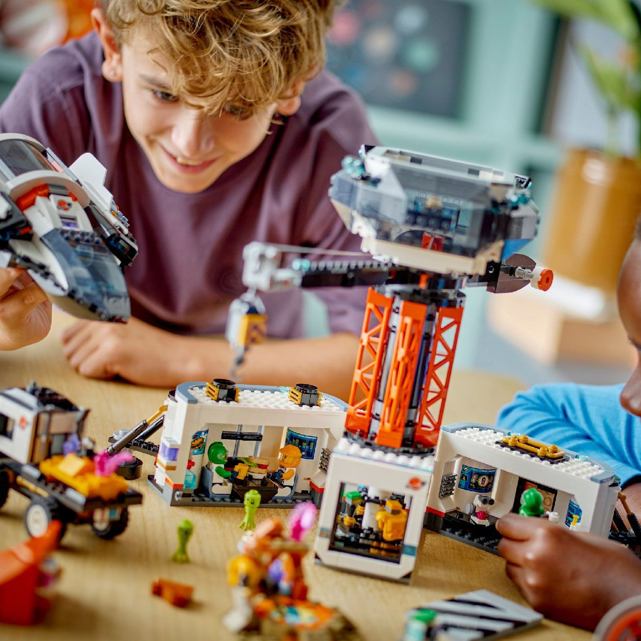 Lego Space Base and Rocket Launchpad