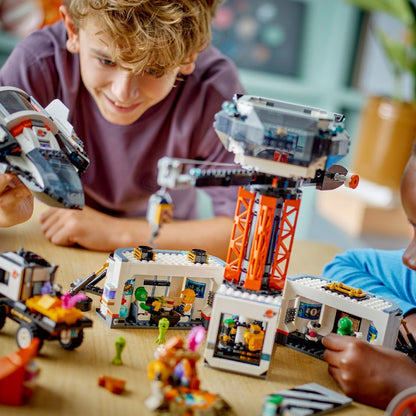 Lego Space Base and Rocket Launchpad