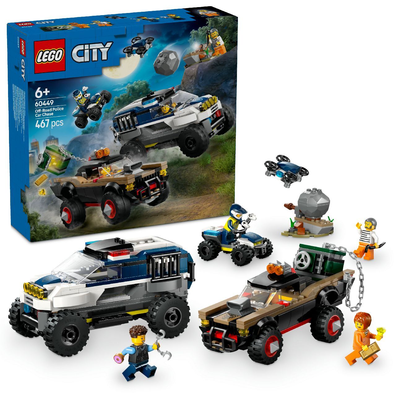 Lego Off Road Police Car Chase