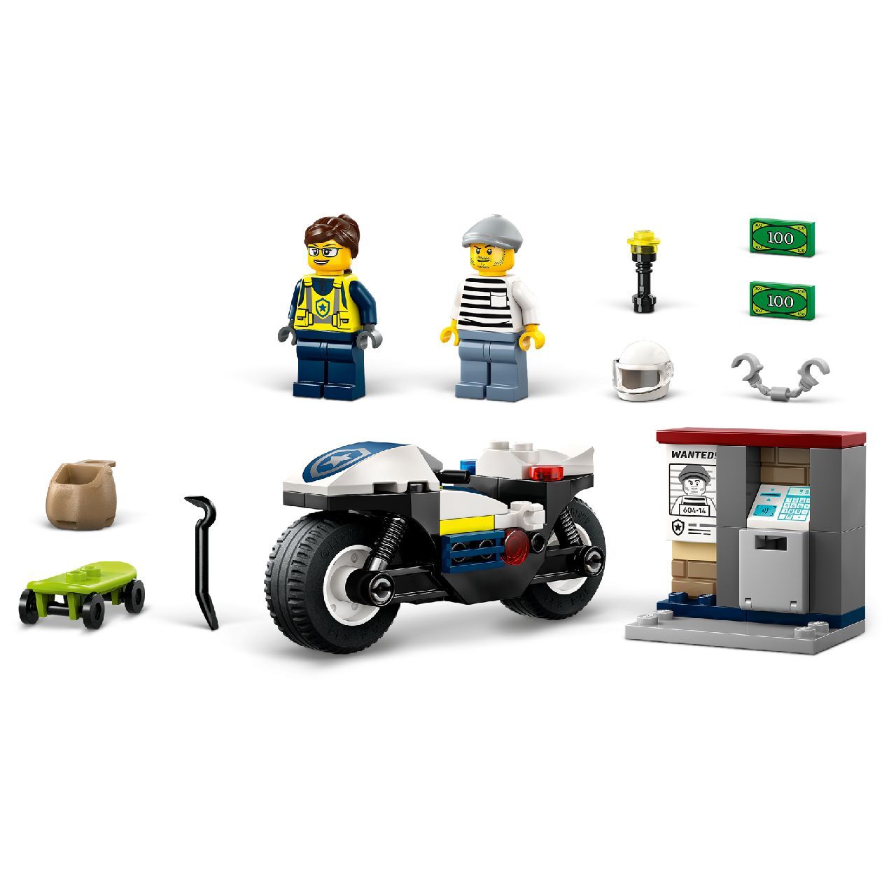 Lego Police Motorcycle Chase