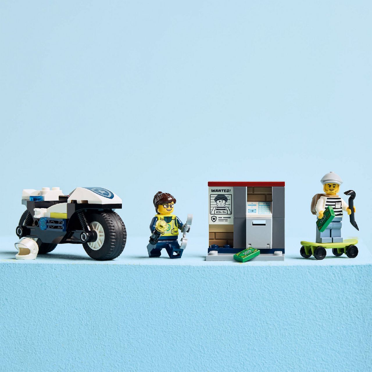 Lego Police Motorcycle Chase