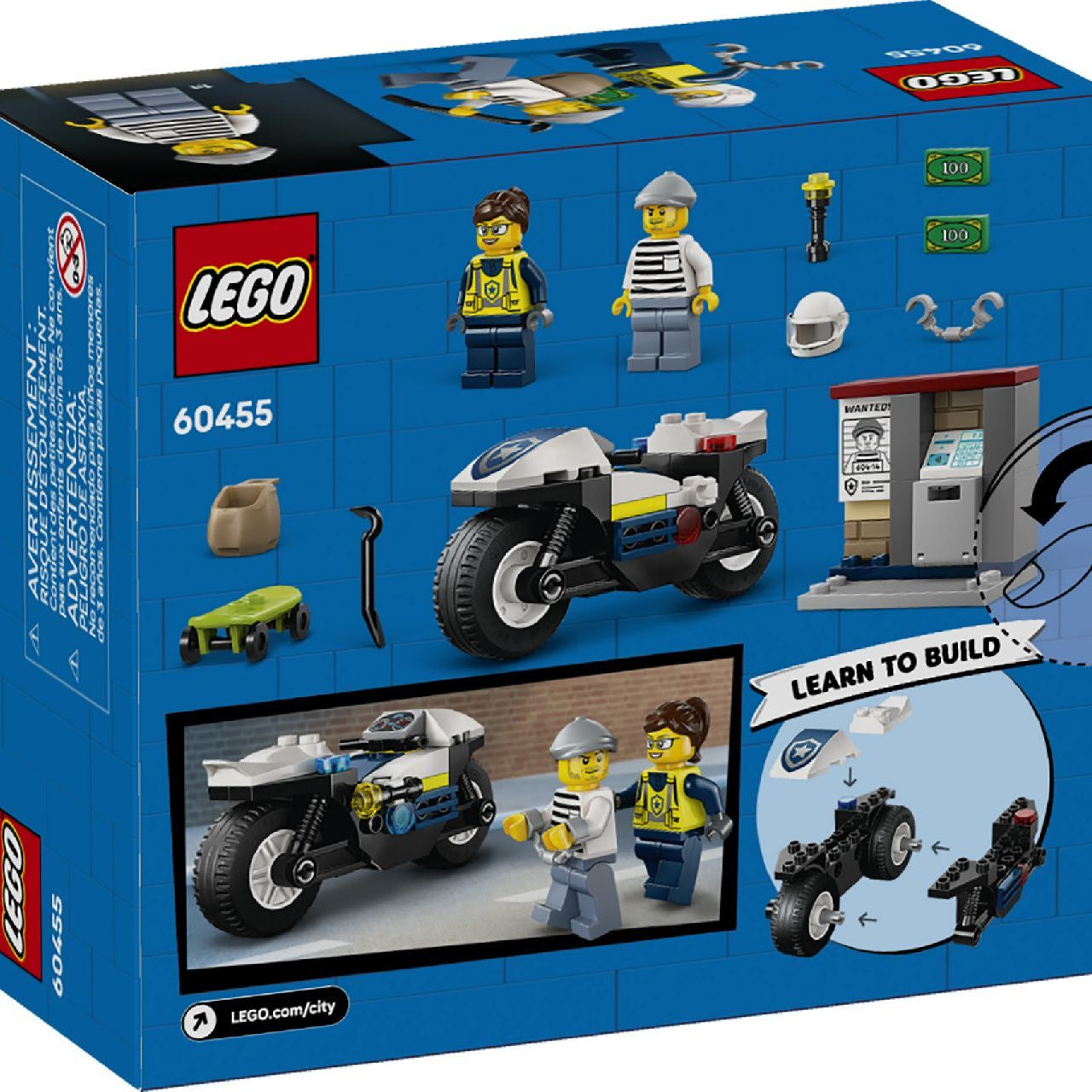 Lego Police Motorcycle Chase