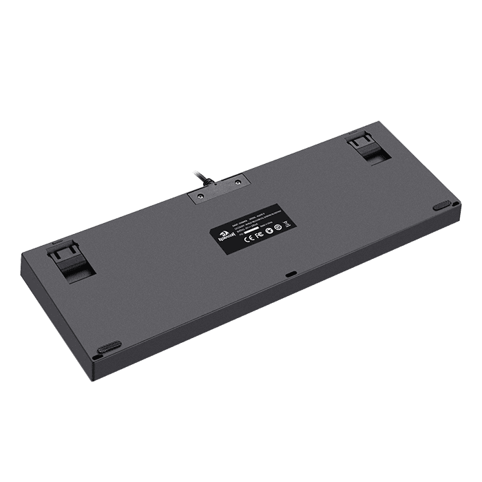 لوحة مفاتيح ألعاب ميكانيكية سلكية Redragon Kumara K552-RGB-2 TKL 75%، مصنوعة من المعدن وABS، لون أسود | K552RGB-2 