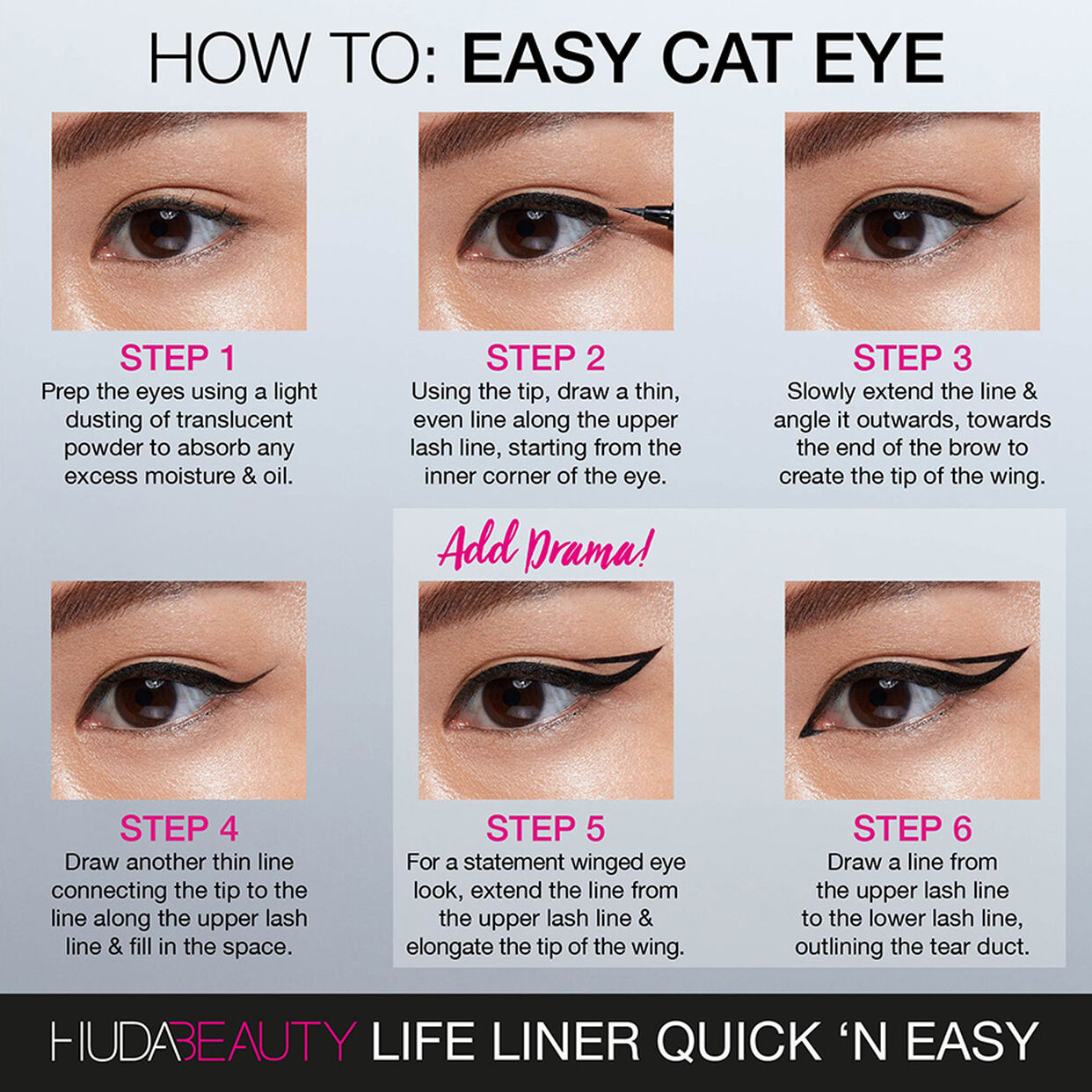 Huda Beauty Life Liner Quick 'N Easy Precision Liquid Eye Liner
