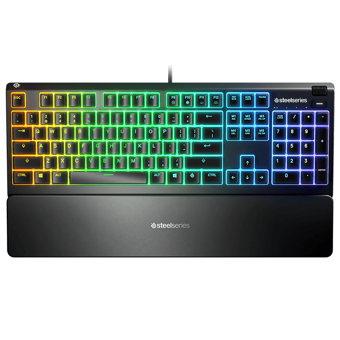 لوحة مفاتيح ألعاب SteelSeries Apex 3 TKL مقاومة للماء | 64831 APEX 3TKL-US LAYOUT
