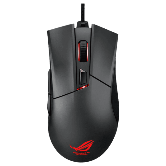 ماوس الألعاب الاحترافي ASUS ROG P501 Gladius Ergonomic بدقة 6400 نقطة في البوصة مع مقاومة نقر قابلة للتخصيص 