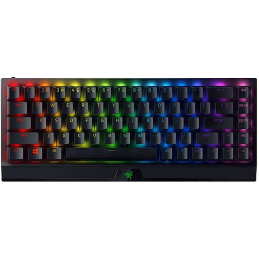 لوحة مفاتيح Razer BlackWidow V3 Mini HyperSpeed - مفتاح أصفر - لوحة مفاتيح ألعاب ميكانيكية لاسلكية أمريكية بنسبة 65% مع Razer Chroma? RGB 