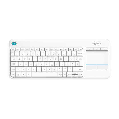 لوحة مفاتيح لمس لاسلكية Logitech K400 Plus، USB، بيضاء | 920-007153