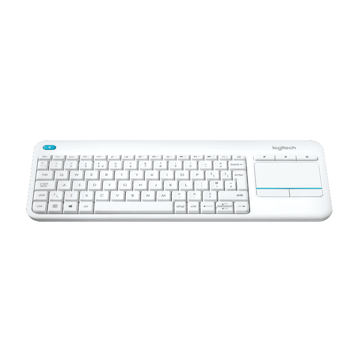 لوحة مفاتيح لمس لاسلكية Logitech K400 Plus، USB، بيضاء | 920-007153