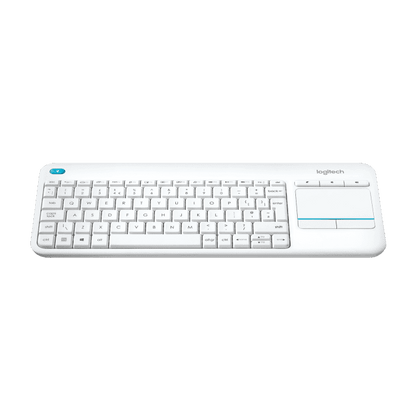 لوحة مفاتيح لمس لاسلكية Logitech K400 Plus، USB، بيضاء | 920-007153