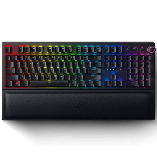 Razer BlackWidow V3 Pro – Green Switch – لوحة مفاتيح ألعاب ميكانيكية لاسلكية كاملة الارتفاع مع Razer Chroma RGB 
